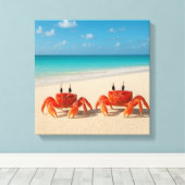 世界の間のカニ – しきい値に触れた キャンバスプリント (インサイチュ (ウッドフロア))