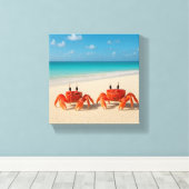 世界の間のカニ – 視界の端 キャンバスプリント (インサイチュ (ウッドフロア))