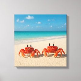 世界の間のカニ – 視界の端 キャンバスプリント