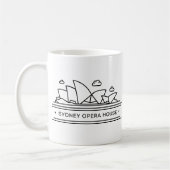 世界の陸標: シドニー・オペラハウス コーヒーマグカップ (左)