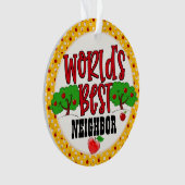 世界の隣人最高のオーナメント オーナメント (正面)