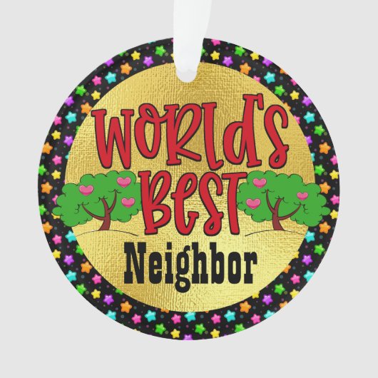 世界の隣人最高のオーナメント オーナメント (正面)