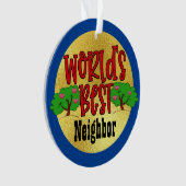 世界の隣人最高のオーナメント オーナメント (正面)