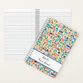 世界の雑誌をパーソナライズされた読む ノートブック (内側)