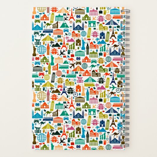 世界の雑誌をパーソナライズされた読む ノートブック (裏面)