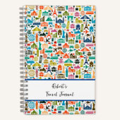 世界の雑誌をパーソナライズされた読む ノートブック (正面)