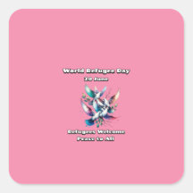 世界の難民の日。難民歓迎。