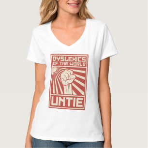 世界の難読症状者は解けます Tシャツ