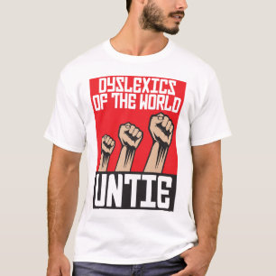 世界の難読症状者は解けます Tシャツ