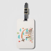 世界の雰囲気を伝える時間 ラゲッジタグ (正面縦)