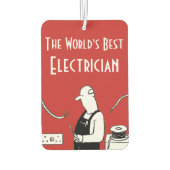 世界の電気工最高の師 カーエアーフレッシュナー (裏面)