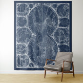 世界の青写真 タペストリー (インサイチュ)