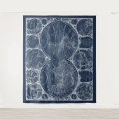 世界の青写真 タペストリー (正面)