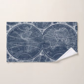 世界の青写真 バスタオルセット (ハンドタオル)