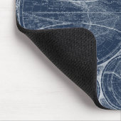 世界の青写真 マウスパッド (コーナー)