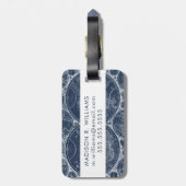 世界の青写真 ラゲッジタグ (裏面縦)