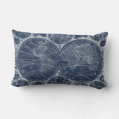 世界の青写真 ランバークッション (裏面)