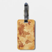 世界の非常にクールな地図 ラゲッジタグ (裏面縦)