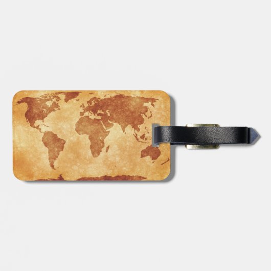 世界の非常にクールな地図 ラゲッジタグ (裏面横)