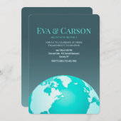 世界の頂点でのエンゲージメント招待状 招待状 (正面/裏面)