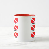 世界の飛び込み旗 マグカップ (中央)