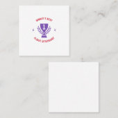 世界の飛行最高の付き添い人 スクエア名刺 (正面/裏面)