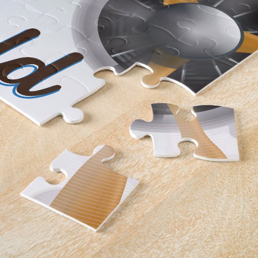 世界の飛行機のクラシックポスターを旅する ジグソーパズル (側面)