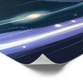 世界の食の安全の日バナーと文字宇宙 ポスター (角)