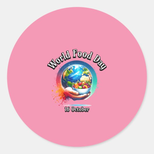 世界の食の日。十月十六日 ラウンドシール (正面)