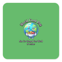 世界の食の日。空腹の自由の世界を目指す。