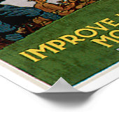 世界の食べ物や芸術の母を育てる ポスター (角)