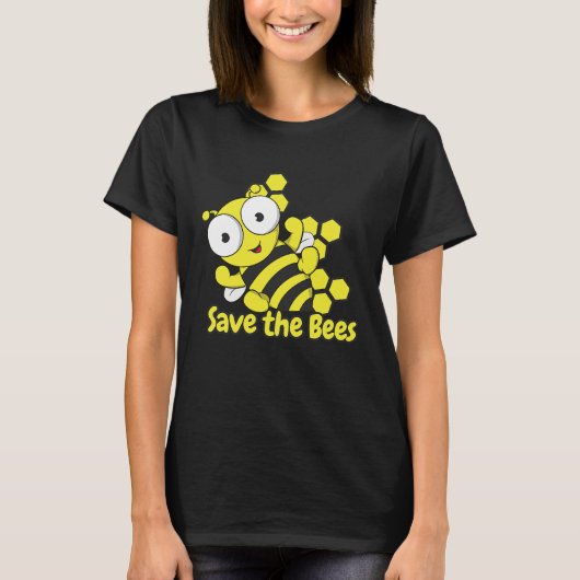 世界の養蜂家のためのミツバチ蜂蜜ダ Tシャツ (正面)
