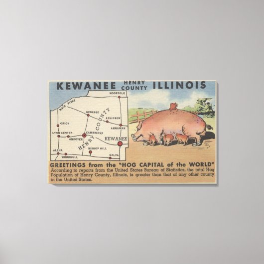 世界の首都からの挨拶 キャンバスプリント (正面)