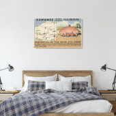 世界の首都からの挨拶 キャンバスプリント (インサイチュ (寝室))