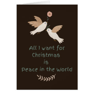 世界の鳩の中でクリスマスの平和を望むもの