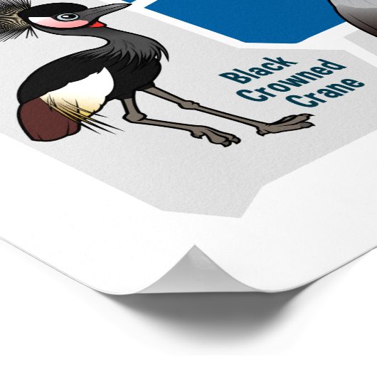 世界の鶴 ポスター (角)