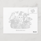 世界の鶴 ポストカード (裏面)