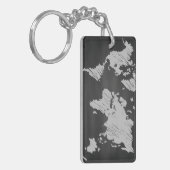 世界の黒板の地図 キーホルダー (正面左)