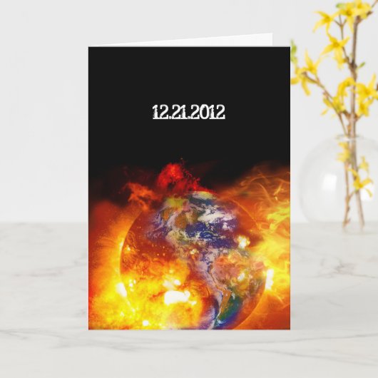 世界の黙示録の激しい終わり カード (黄色い花)