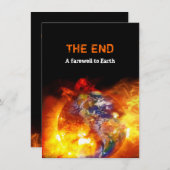 世界の黙示録の炎のような終わり 招待状 (正面/裏面)