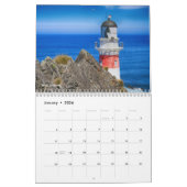 世界の12ヶ月のカレンダーの灯台 カレンダー (1月 2026)