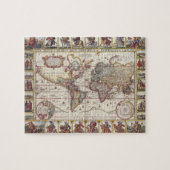 世界の1652地図、Donckerの海の地図書の世界地図 ジグソーパズル (横)