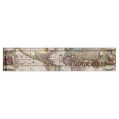 世界の1652地図、Donckerの海の地図書の世界地図 デスクネームプレート (正面)