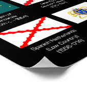 世界の1700のAD国旗 ポスター (角)