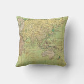 世界の1778年のBellinの航海のな図表か地図 クッション (裏面)