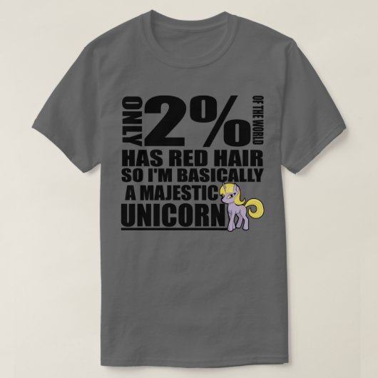 世界の2つだけが赤毛だからIx27m Basicall Tシャツ (デザイン正面)