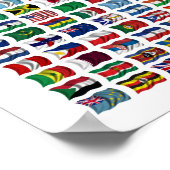 世界の210旗 – ポスター (角)