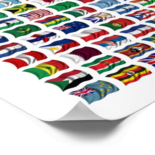 世界の210旗 – ポスター (角)