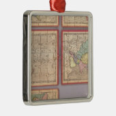 世界の7つのパズルの地図 メタルオーナメント (右)