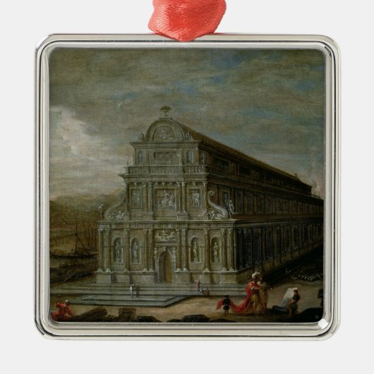 世界の7つの驚異 メタルオーナメント (正面)